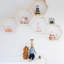 Tablette flottante hexagonale en bois massif avec tablettes ajustables