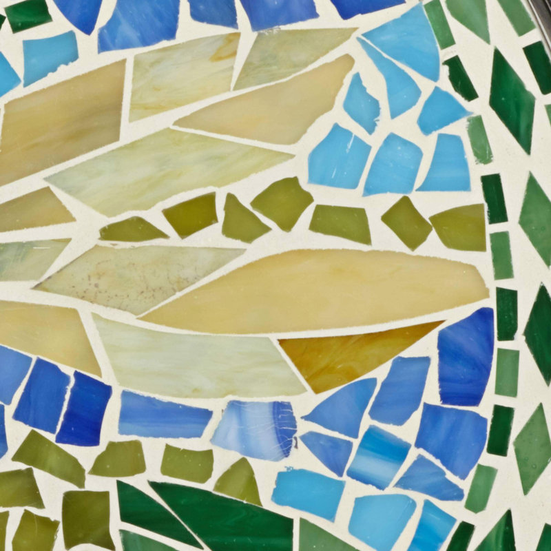 Table d'appoint d'extérieur en forme de mosaïque Dragonfly