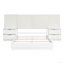 Ensemble de lit luxueux à très grand lit à finition blanc perle 5 pièces-1639449704
