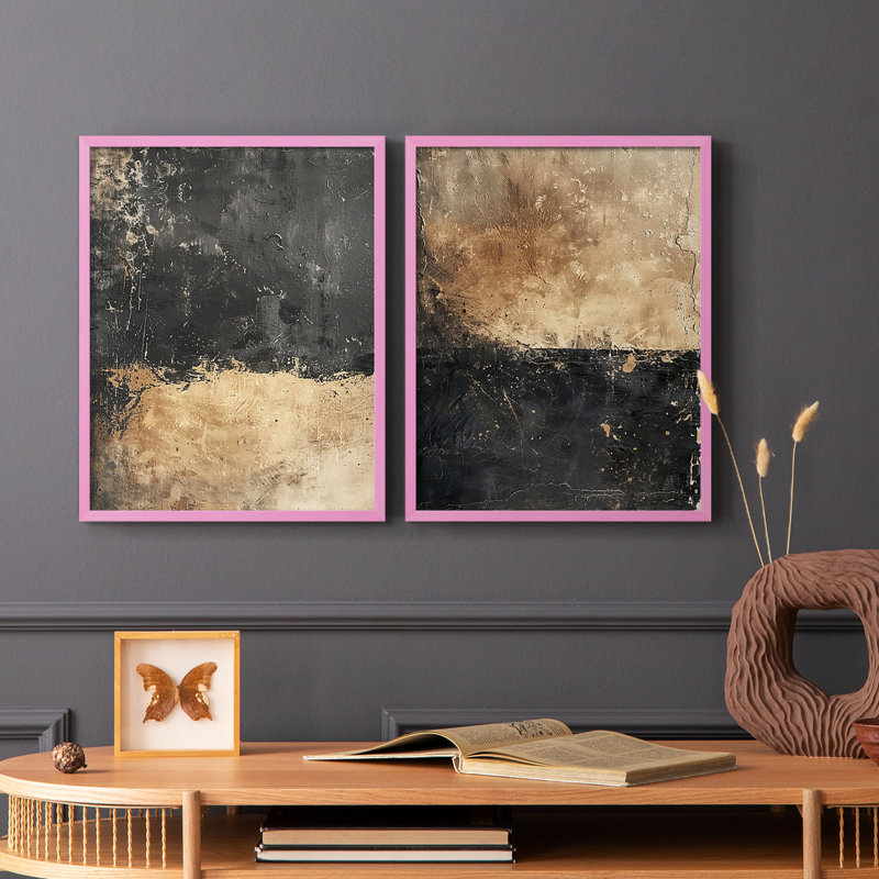 ABSTRACT Series CCCCXXI - Impression encadrée de qualité supérieure - prête à être accrochée - aucun clou requis - aucun clou requis