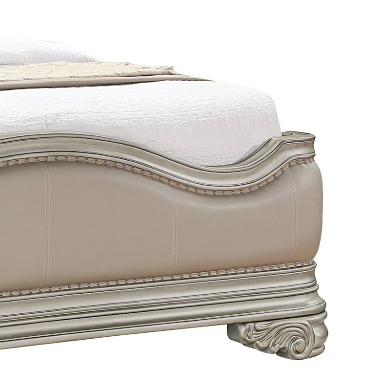 Mcgrath King 3 pièces champagne, Très grand, Champagne, 3 Pcs: Bed, 2 Nightstands