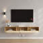 Support télé flottant, support TV mural avec 16 DEL de couleur pour téléviseur de 65 pouces-1085629381