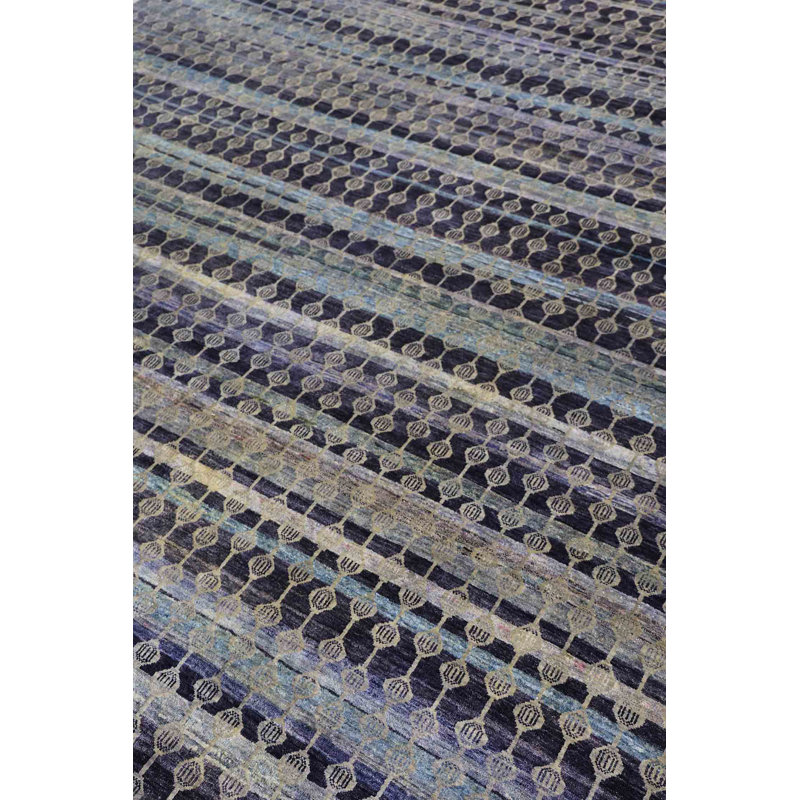 Silk Treasures Geometric Area Rug