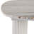 24"Catalina Travertine&Fluted Wood Accent Table/Kd
