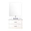 Meuble-lavabo blanc 30 po X P 22 po, comptoir en marbre, robinet, miroir simple 28 po 30 po x 22 po, marbre