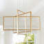 Vollmer 3-Light Dimmable LED Square/Rectangle Chandelier-552671485