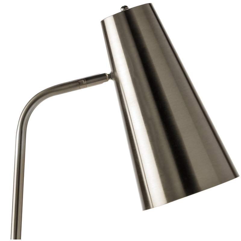 Lampe sur pied arquée 66 po Kelt, Nickel