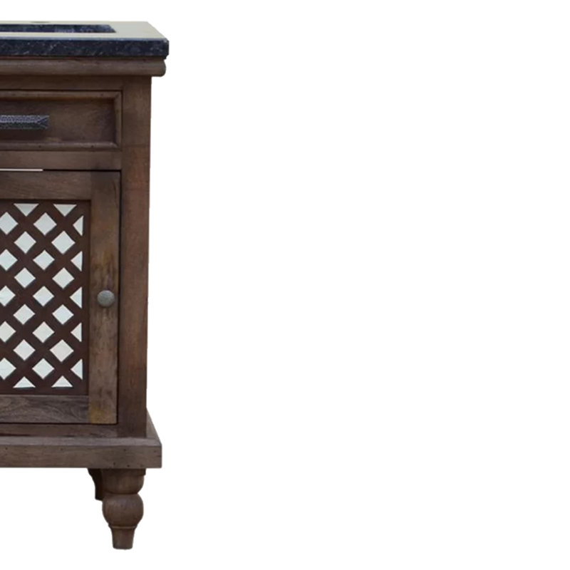Ensemble de meuble-lavabo simple 23 po Eugune, Brun