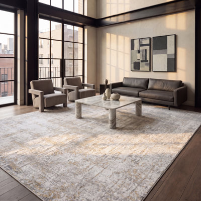 Bethlyn Creme/Gold Area Rug