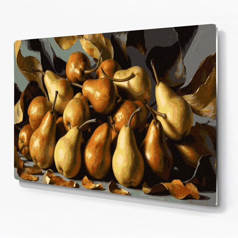 Art mural en métal Fruit Fruit Bosc Brown, H 20 po x l 30 po