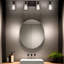 Applique murale de salle de bain 4 places en bronze huilé - Luminaire en cage métallique style industriel vintage ouvert