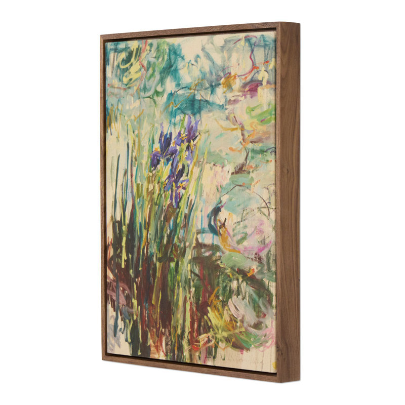 Irises By The Pond by Lilia Orlova Holmes, 24"H x 18"W