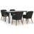 Rectangular 4 - Person 63" Long Dining Set with Cushions