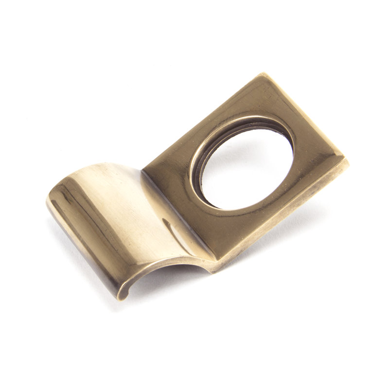 Rim Cylinder Pull Rosette, Polished Bronze