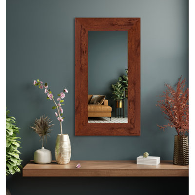 Gartha Engineered Wood Flat Wall Mirror