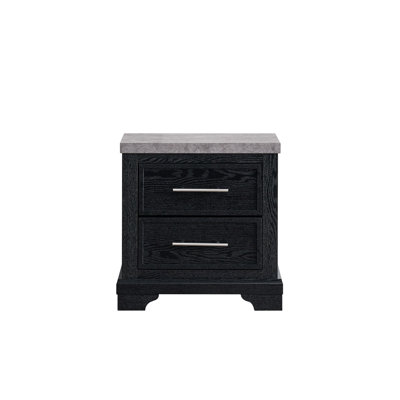 Grande 325A421129F14D6A9A494F0470D9D69B Nightstand , Black