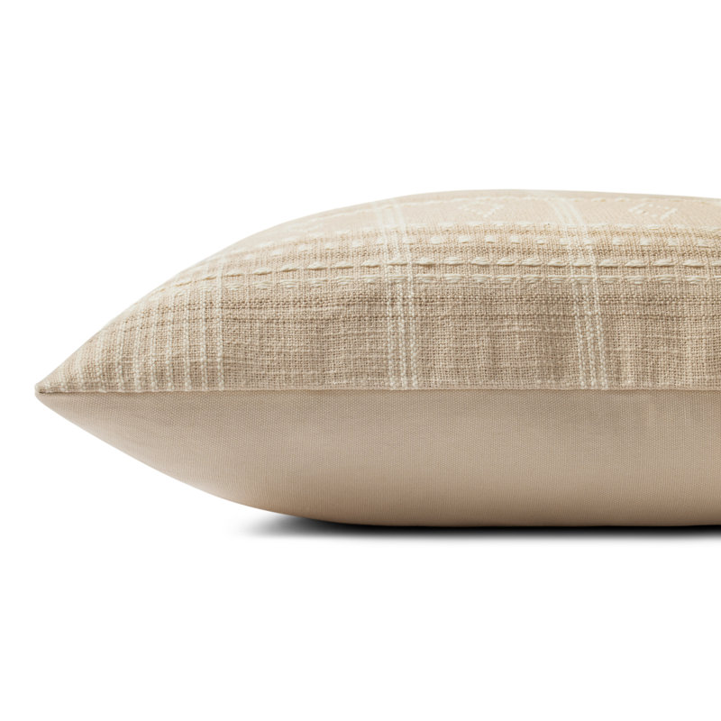 Coussin Angela Rose x Loloi Lina, Beige / Ivoire, Mélange de duvet