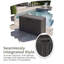 Coffre de terrasse imperméable et verrouillable 45 gallons, bac de rangement pour patio en résine, résistant aux rayons UV pour piscine / jardin