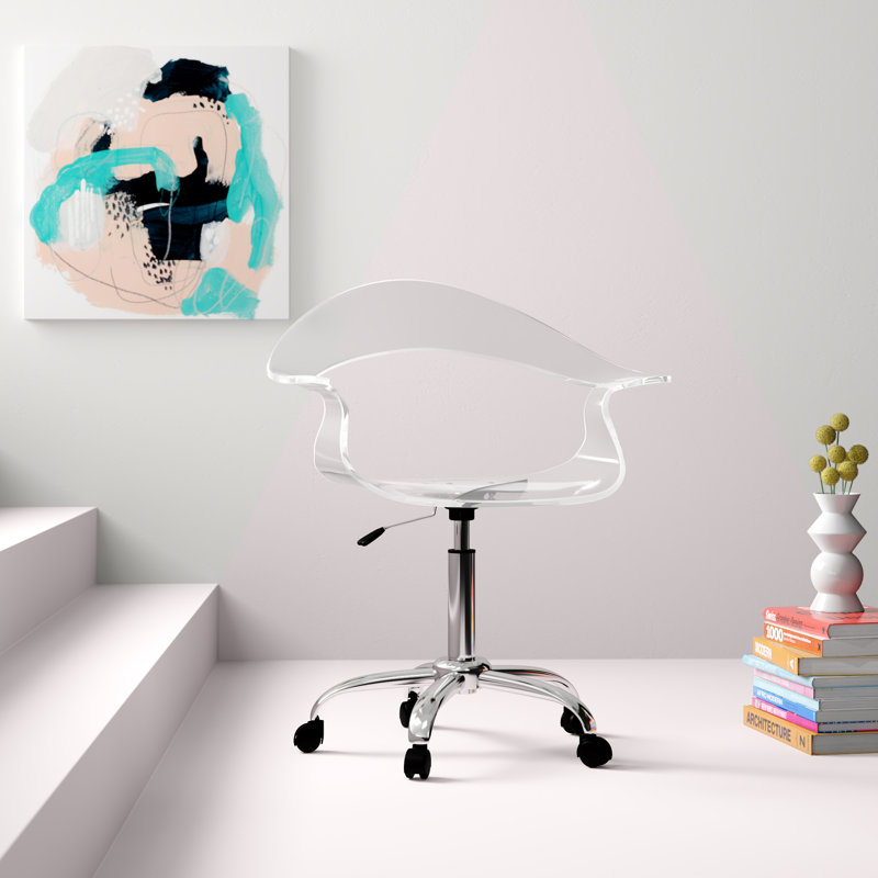 Chaise de bureau Deontray, Transparent