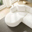 Canapé modulaire en L surdimensionné de 134,63 po avec repose-pieds avec méridienne gauche et canapé profond avec assise profonde pour le salon-214605581