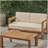 GENSER LOVESEAT & COFFEE TABLE