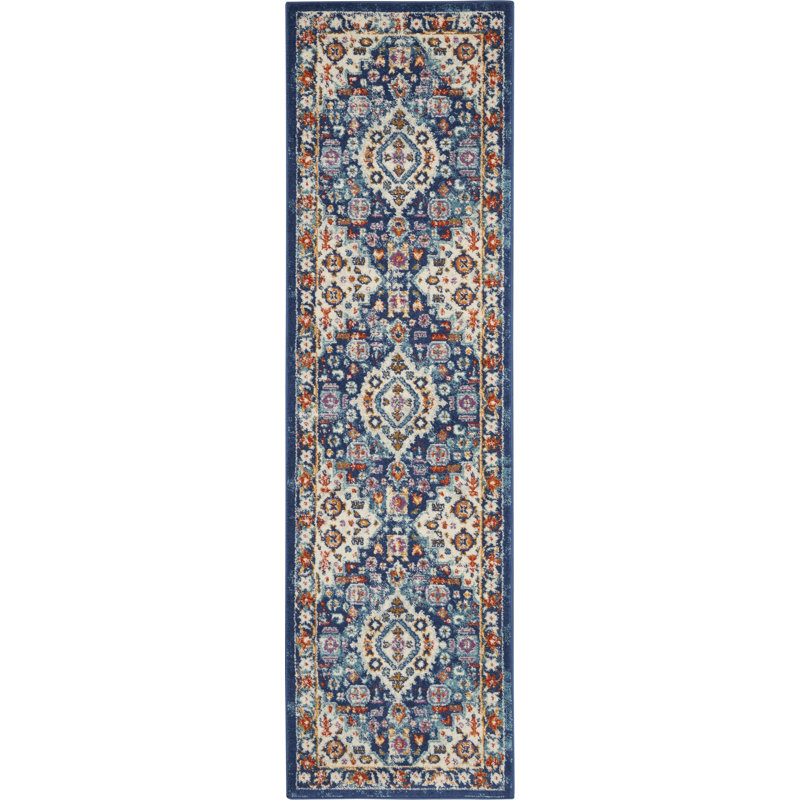 Tapis bleu, Tapis de couloir 2 pi 2 po x 7 pi 6 po