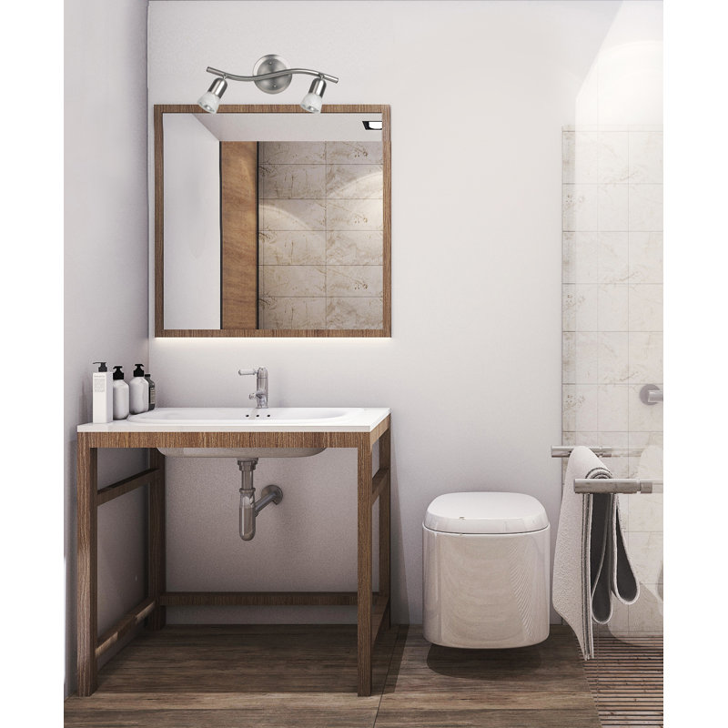 Adira 2 - Light Dimmable Vanity Light, Brushed Pewter