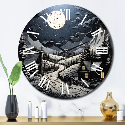 Horloge murale en métal