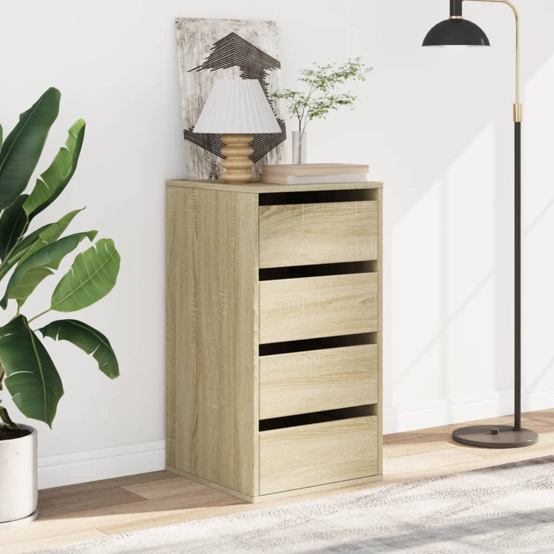 Staika Standard Accent Chest, Sonoma Oak, 76cm H x 40cm W x 41cm D