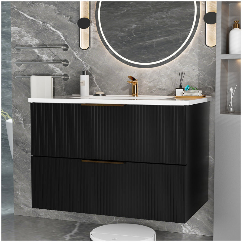 075 cabinet black without sink