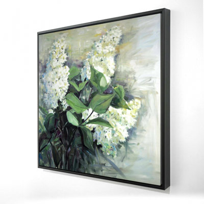 "Lilas blancs" sur toile