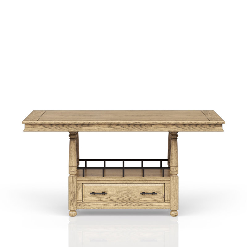 Table de comptoir - finition caramel