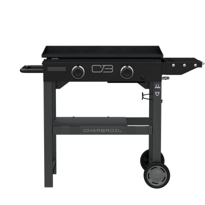 Charbroil Performance Series 28" 2-Burner Flat Top Gas Griddle Cart, Black
