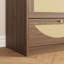 Commode 9 tiroirs avec façade en rotin, grande commode en panneau de particules, armoire de rangement moderne pour le salon de la chambre à coucher, structure robuste et grande capacité-1024332972