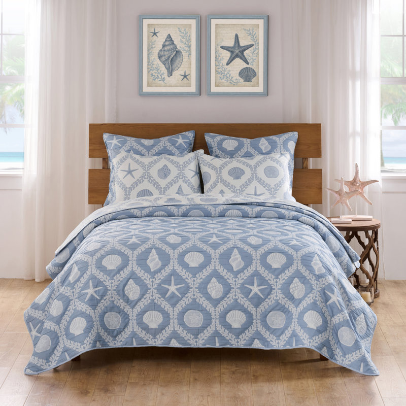 Ensemble de couvre-lit en chambray Laguna de Greenland Home Fashions, 3 pièces