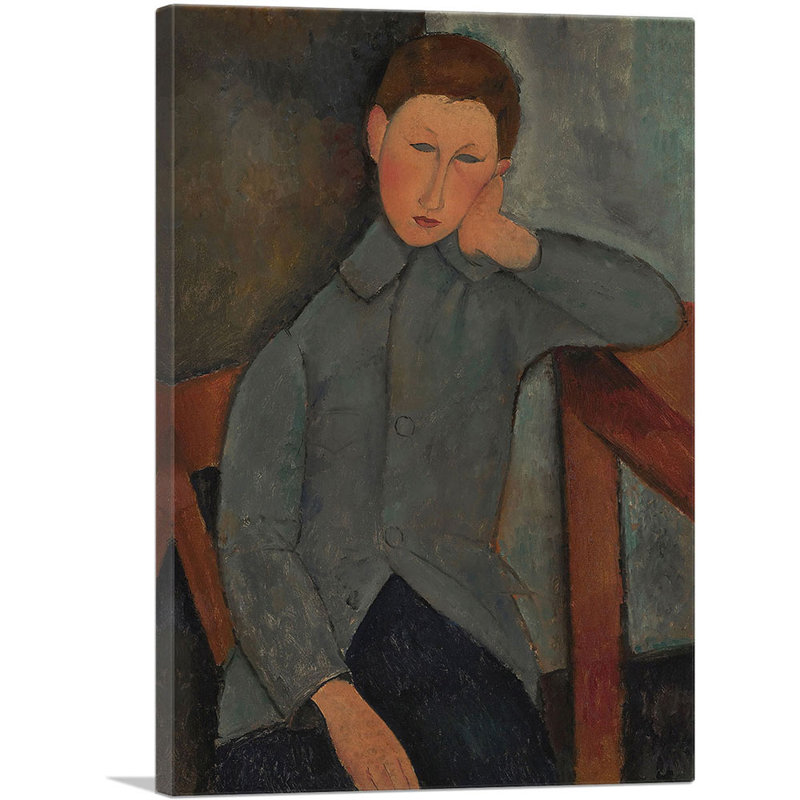 " The Boy 1919 " by Amedeo Modigliani, 18" H x 12"W x 0.75" D