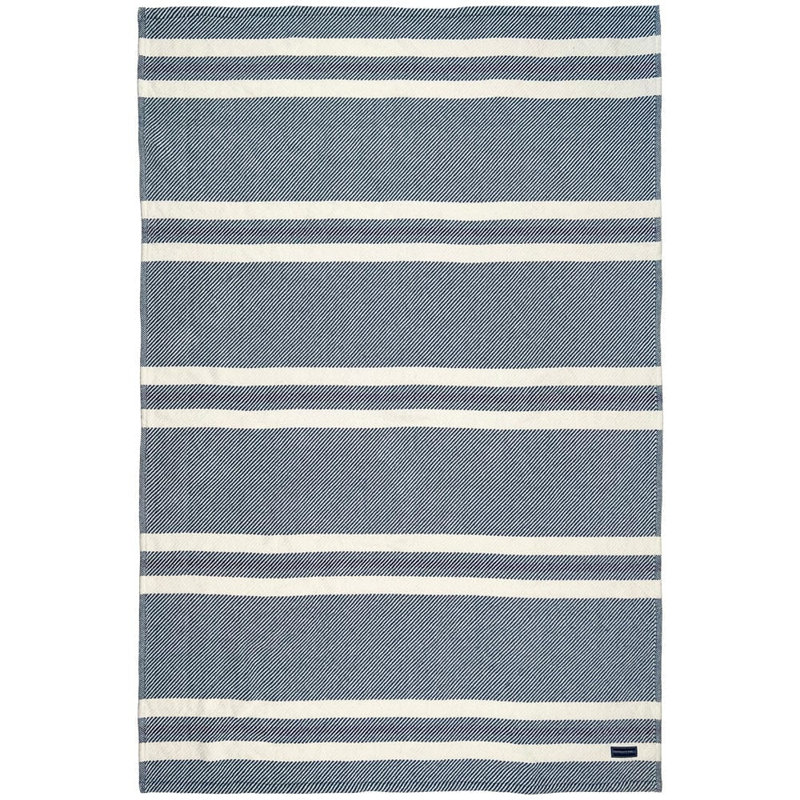 Jeté en coton Coastal, Bleu marine