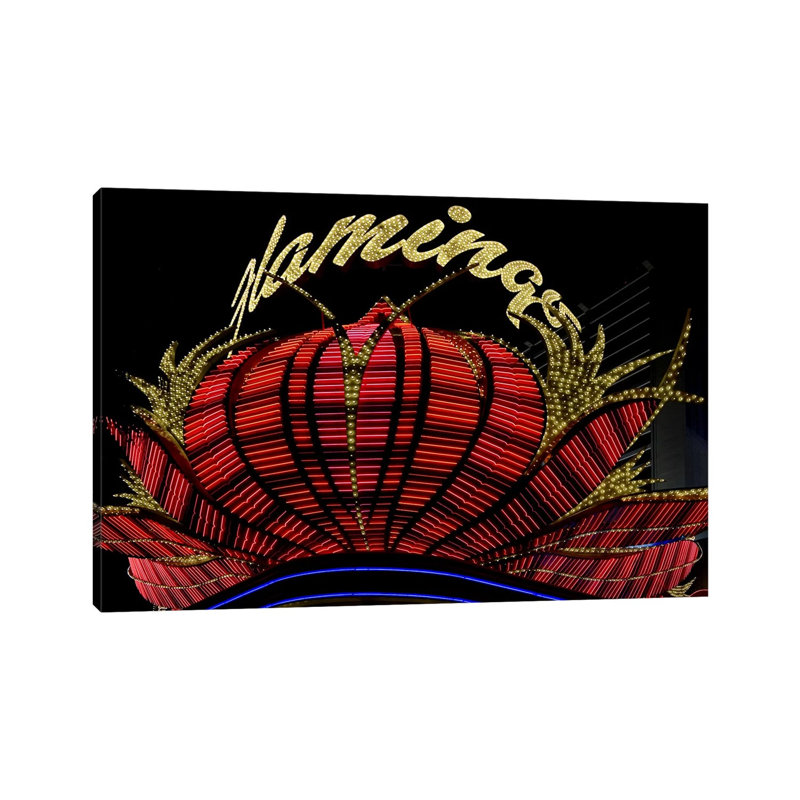 High Section View of a Casino, Flamingo Casino, Las Vegas, Nevada, USA 1 Piece Wrapped Canvas Wall Art