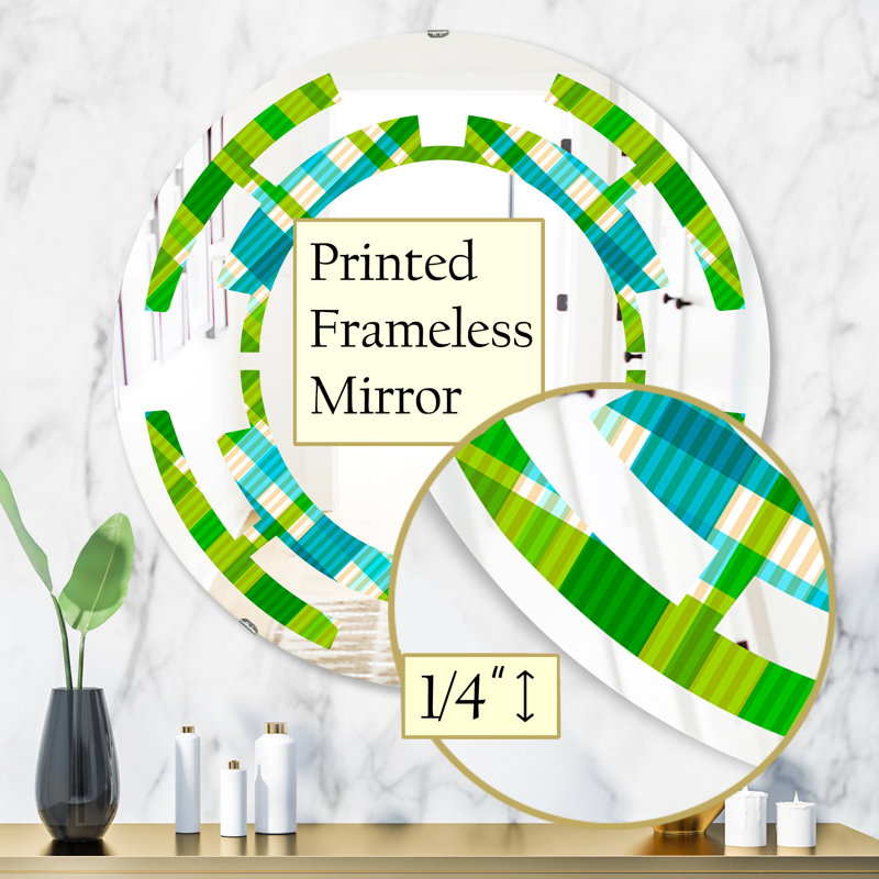 Miroir mural Tartan, 31,5 po x 31,5 po