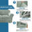 Modern Soft Velvet Plush 4 Piece High Stretch Sofa Slipcover Furniture Protector Luxury Thick Velvet Sofa Cover for 3 Cushion Couch Machine Washable-127809240