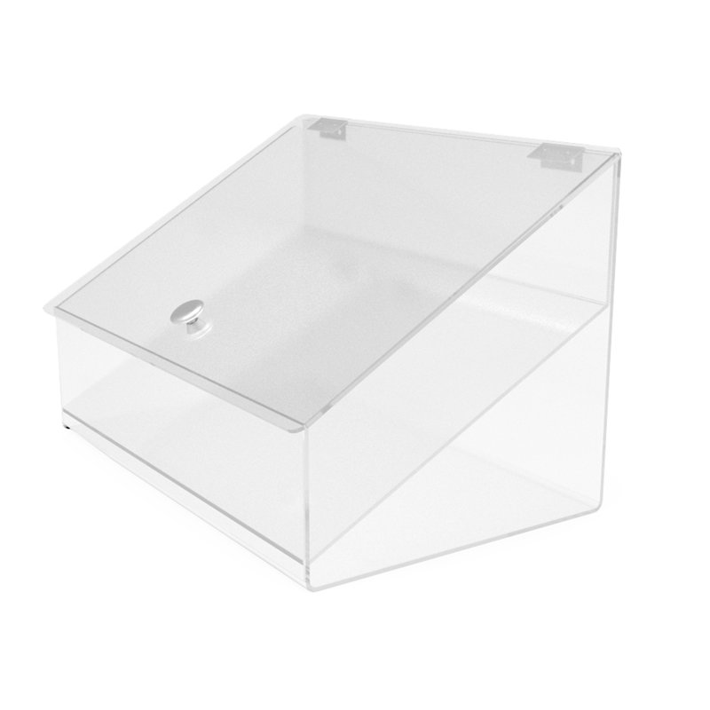 Distributeur de nourriture en acrylique en plexiglas Lucite