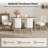 Dorlene 7-Piece Farmhouse Four Leg Dining Set-1934136441-1934136327