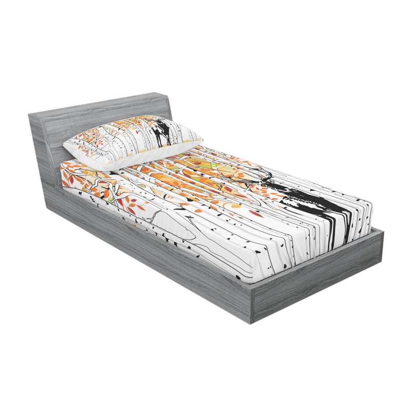 Microfiber Sheet Set, Twin Sheet Set with Fitted Sheet