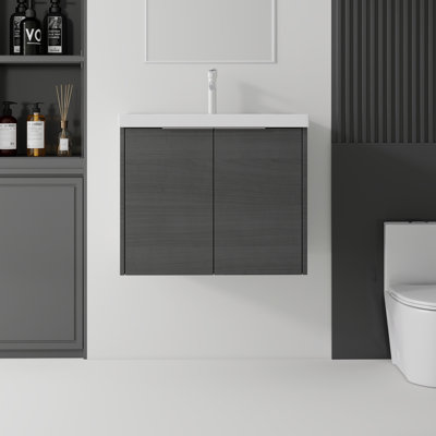 Meuble-lavabo flottant avec lavabo