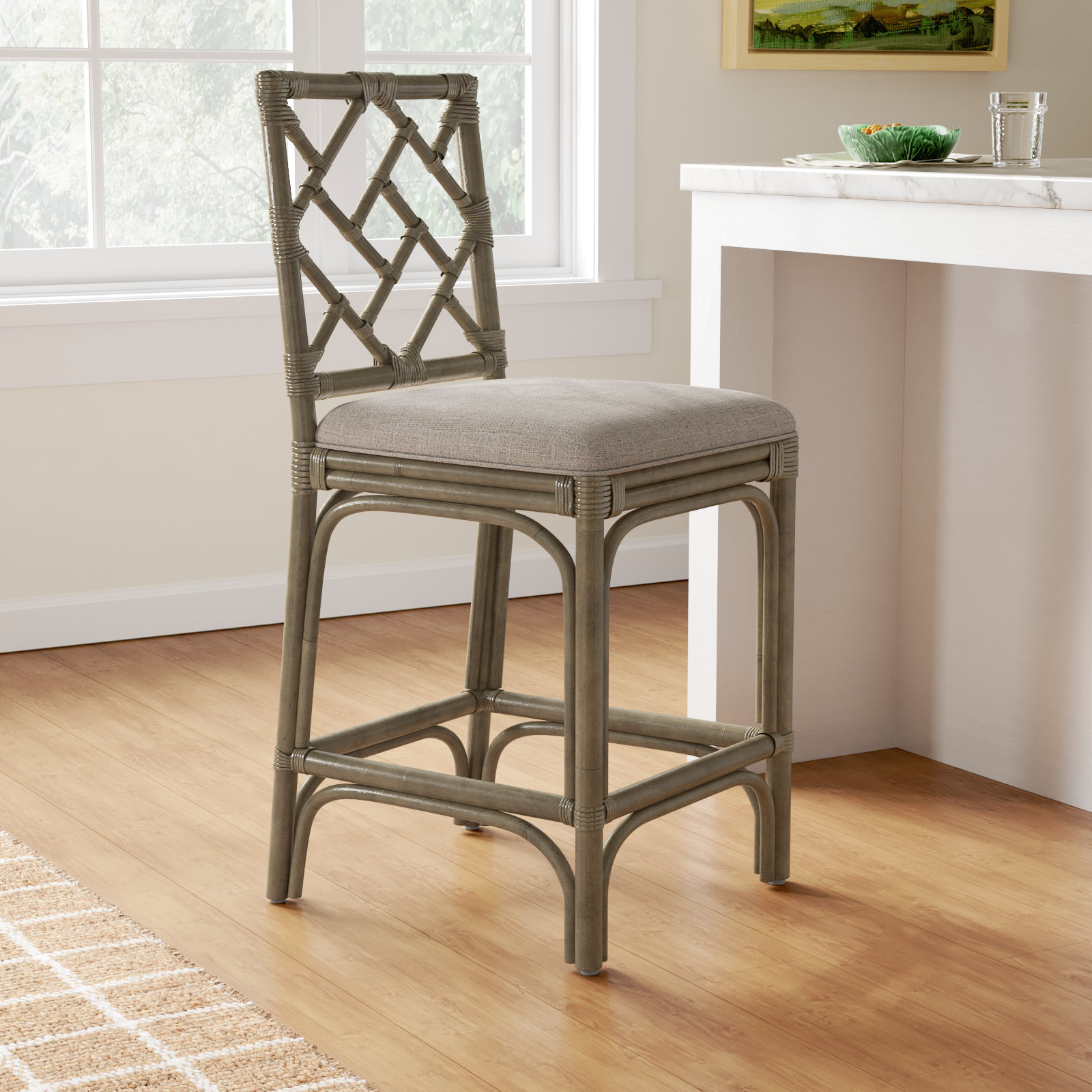 Fulton Bar and Counter Stool, Gray, Counter Stool (24" Seat Height)