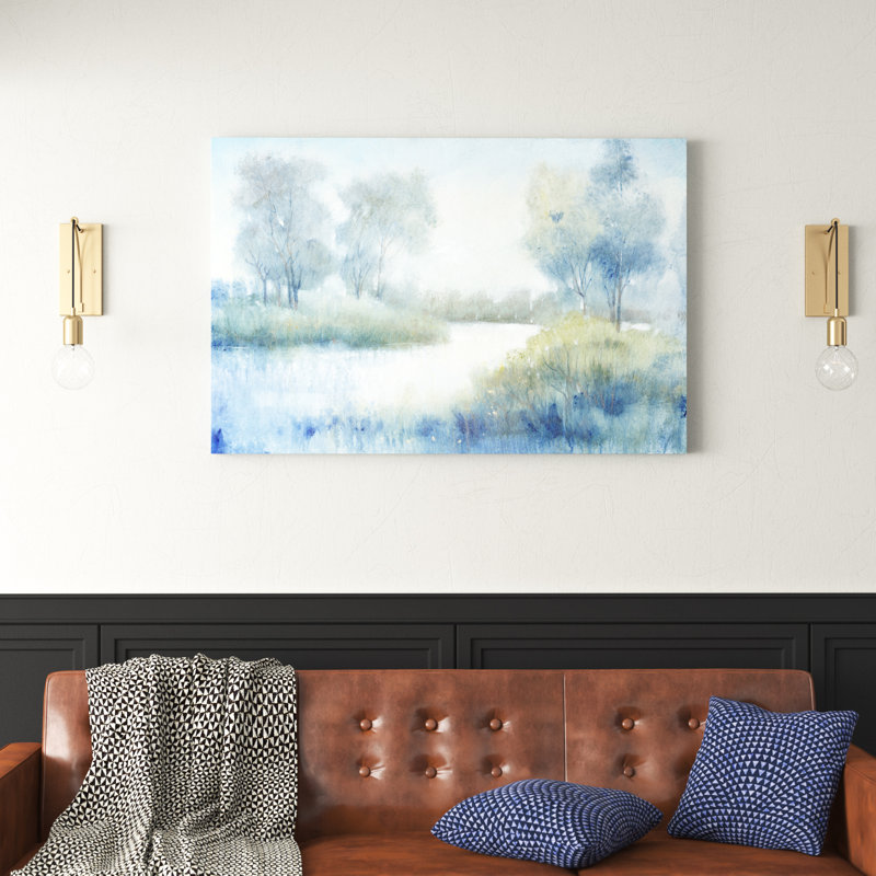 Morning at the Pond II by Timothy O' Toole - Painting Print, 20cm H x 30cm W, Wrapped Canvas