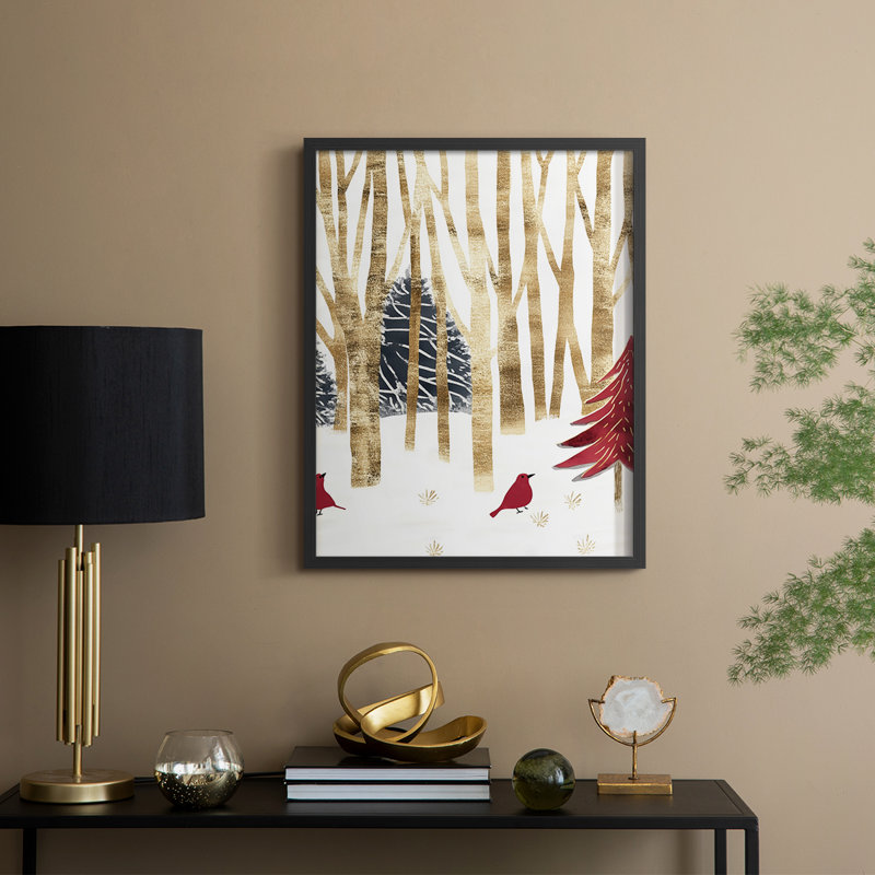 «Christmas Holiday Art» CDXXIX, reproduction encadrée - bois massif, Noir, noir, noir, noir, H 11 po x l 9 po