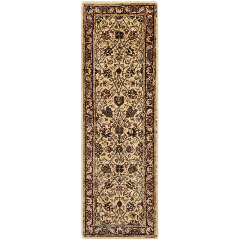 Evie New Zealand Wool Floral Rug, Runner 2'6" x 12'