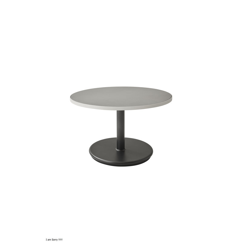 Go Outdoor Round, 15.8" H x 27.6" W x 27.6" D, Dark Gray, Black