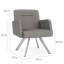 Chaise d'invité pivotante en acier Willow-56005108-118658142